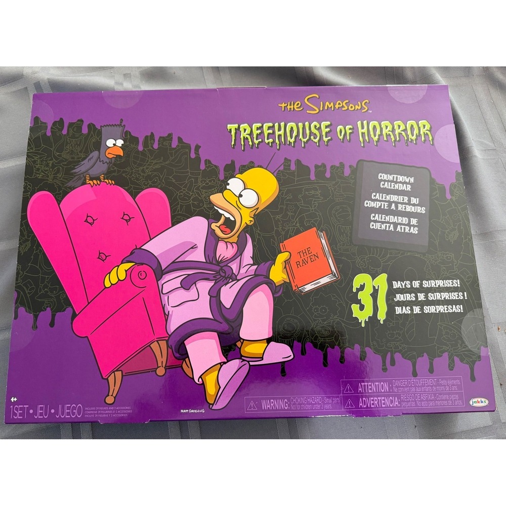 The Simpsons Treehouse of Horror 31 Day Countdown Calendar Jakks Pacific New